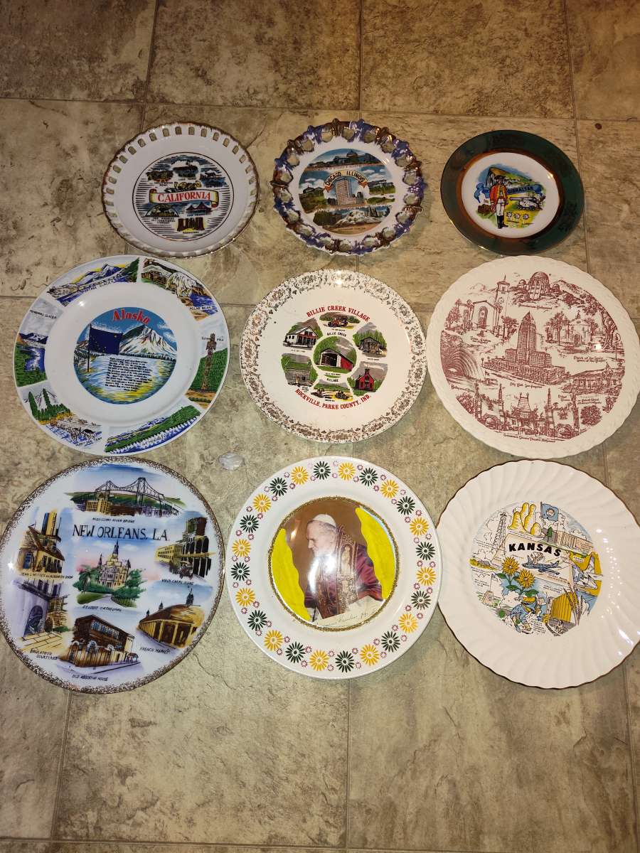 collection antique plates