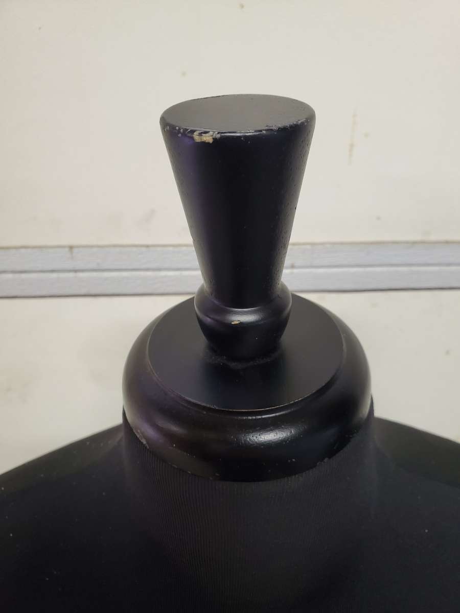 Mens Black Mannequin  Suit Form W Neck Block  RRR Apparel