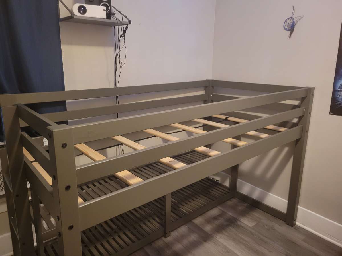 Twin loft bed frame