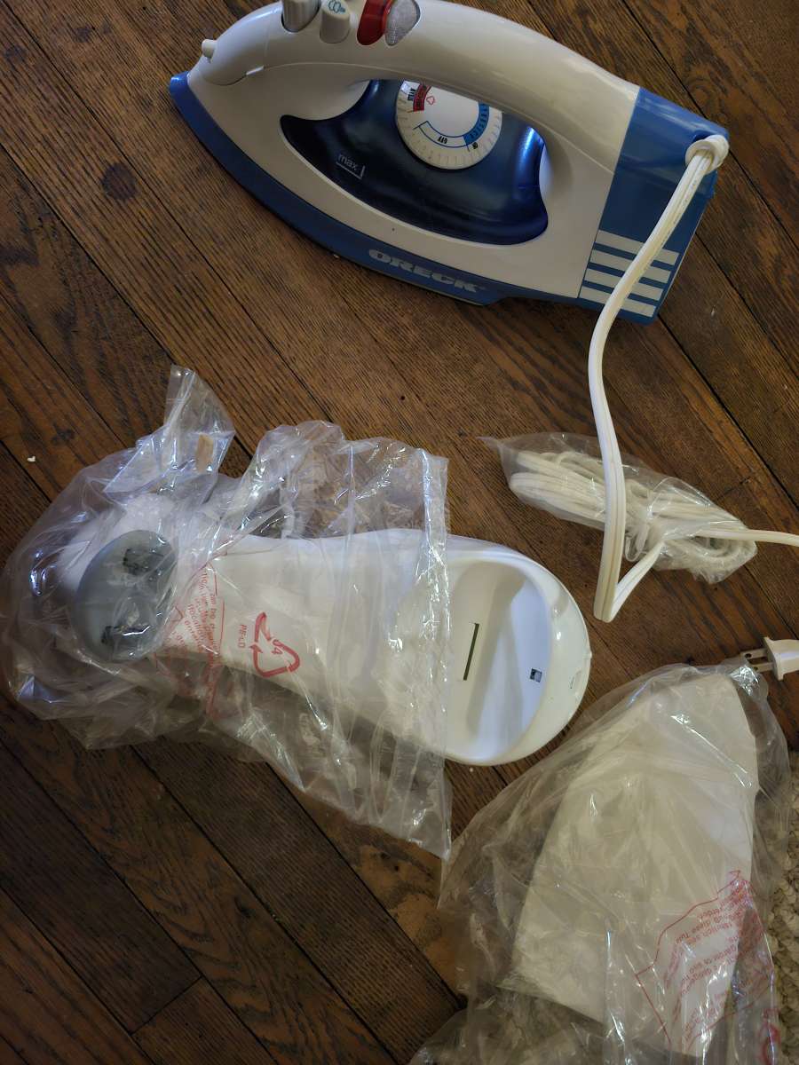 oreck steam iron cord cordless brand new