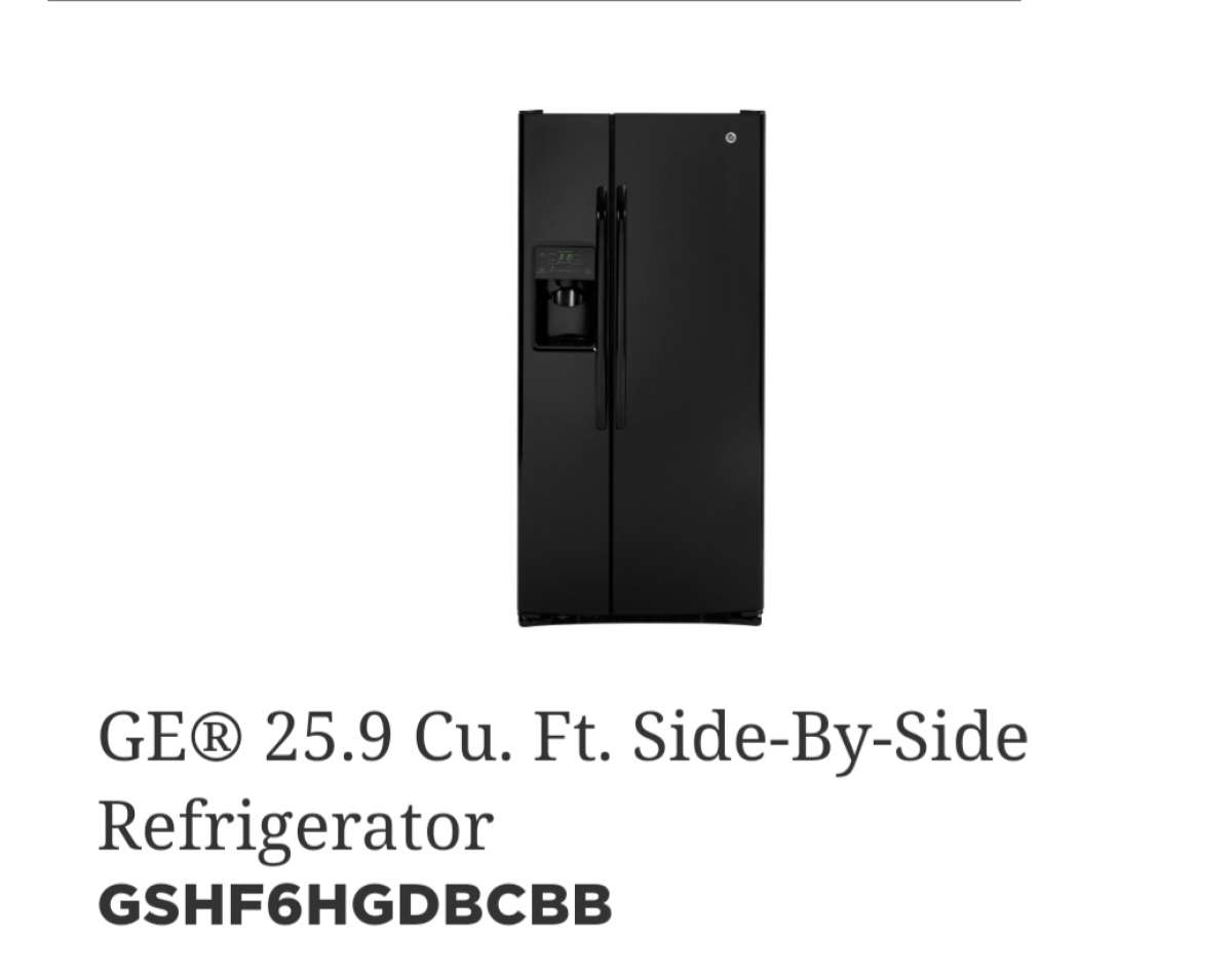 side by side  refrigerator
