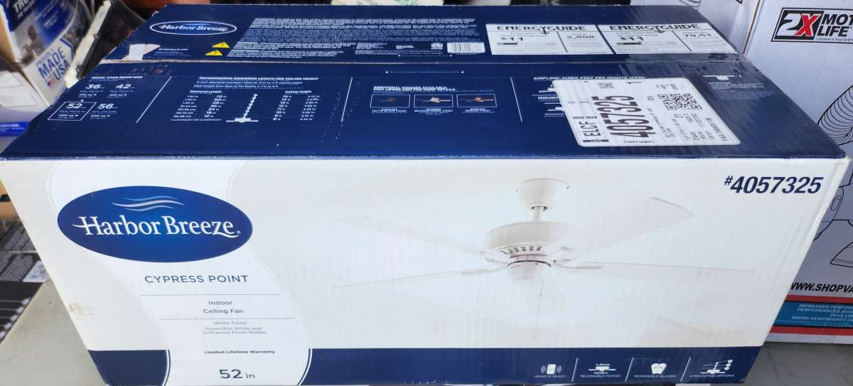 Harbor Breeze Cypress Point Ceiling Fan BRAND NEW