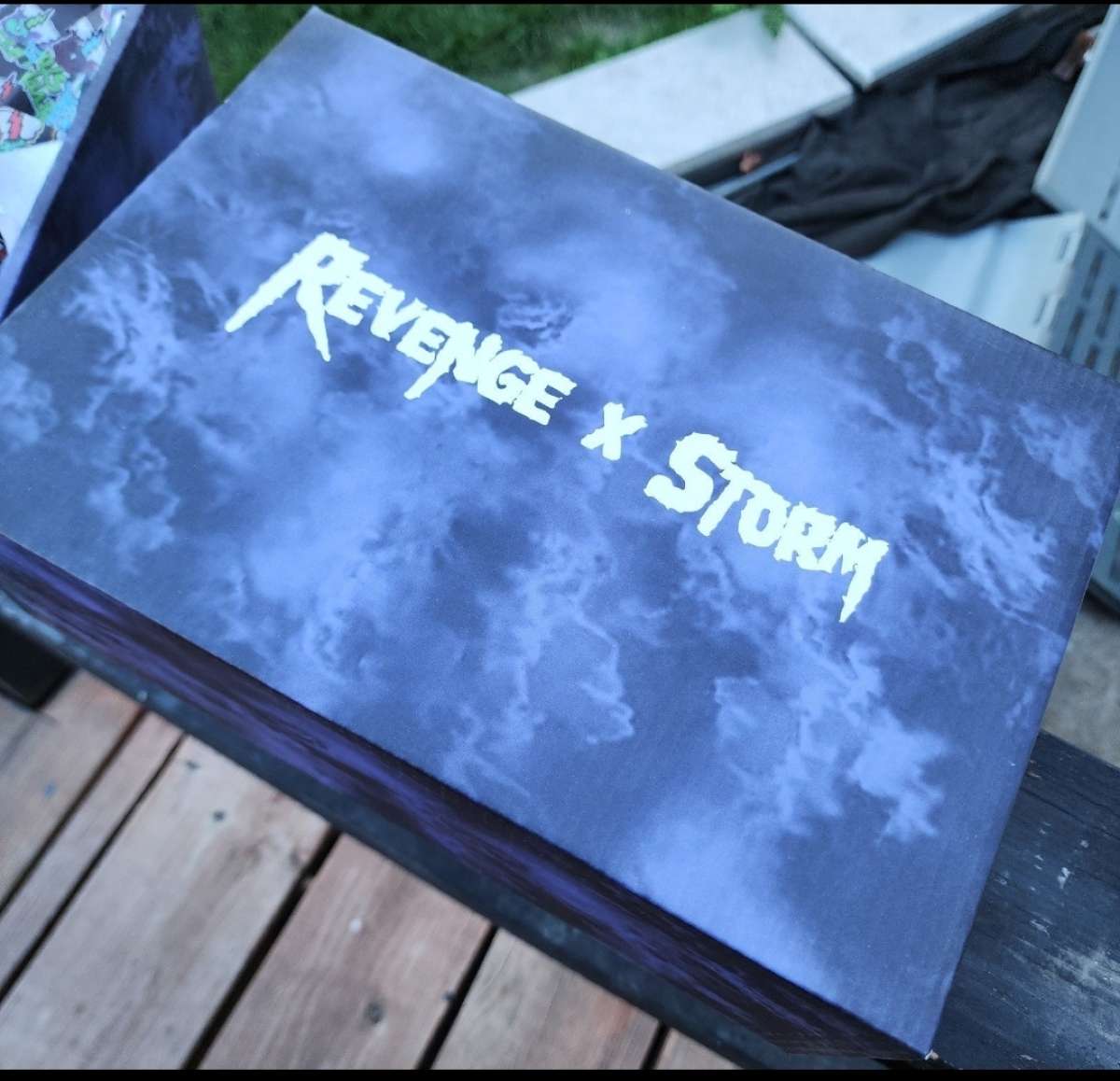 REVENGE x STORM HIGH TOP RED  NAVY  SIZE 8M 95W