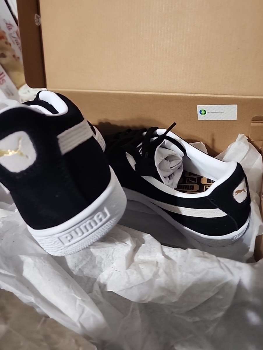 Puma Suede Classic Xxi Lace Up  Mens Black Sneakers Casual