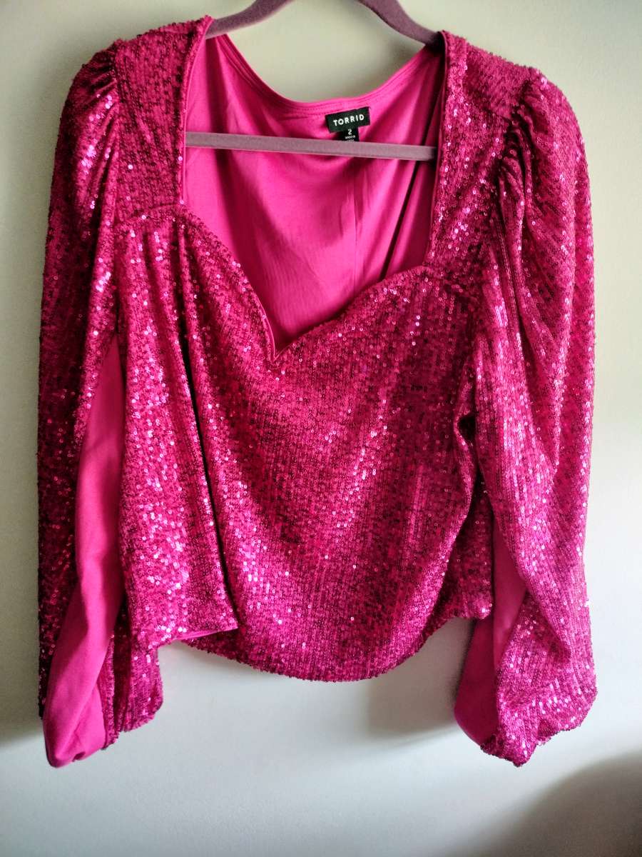 Torrid bling blouse