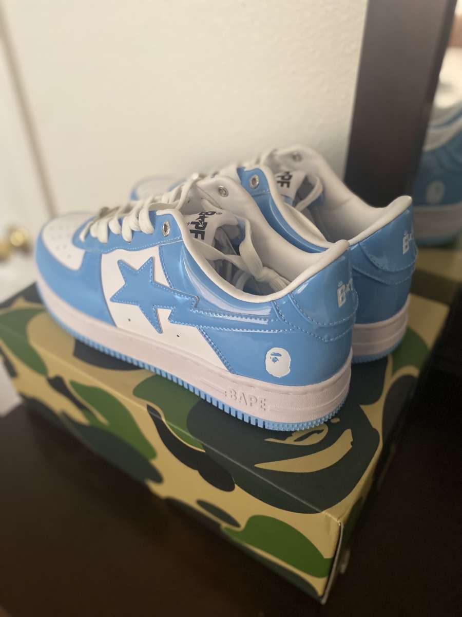 A Bathing Ape Bape Sta Low Blue White