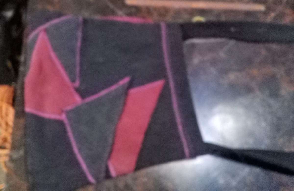 hand made blue jean purse