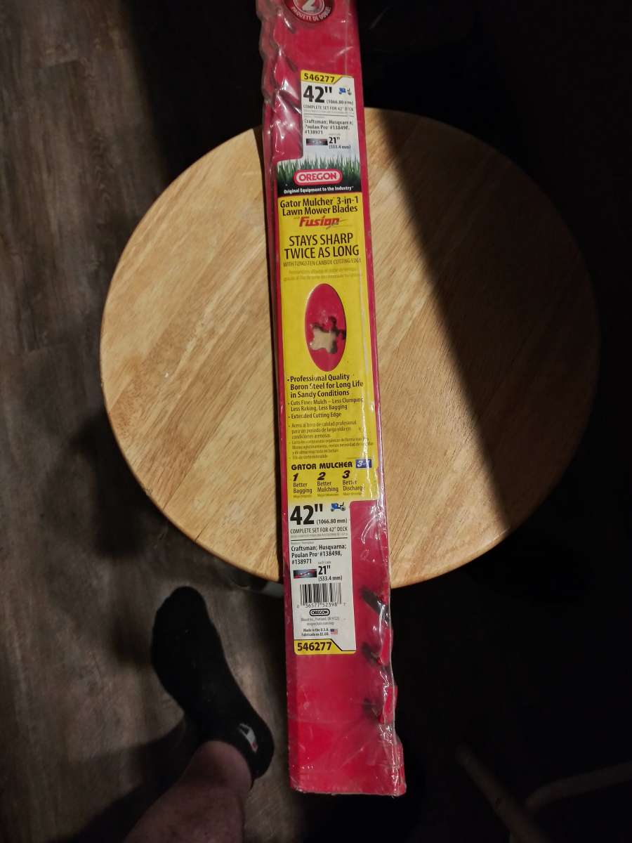 riding lawn mower  blades 42inch new