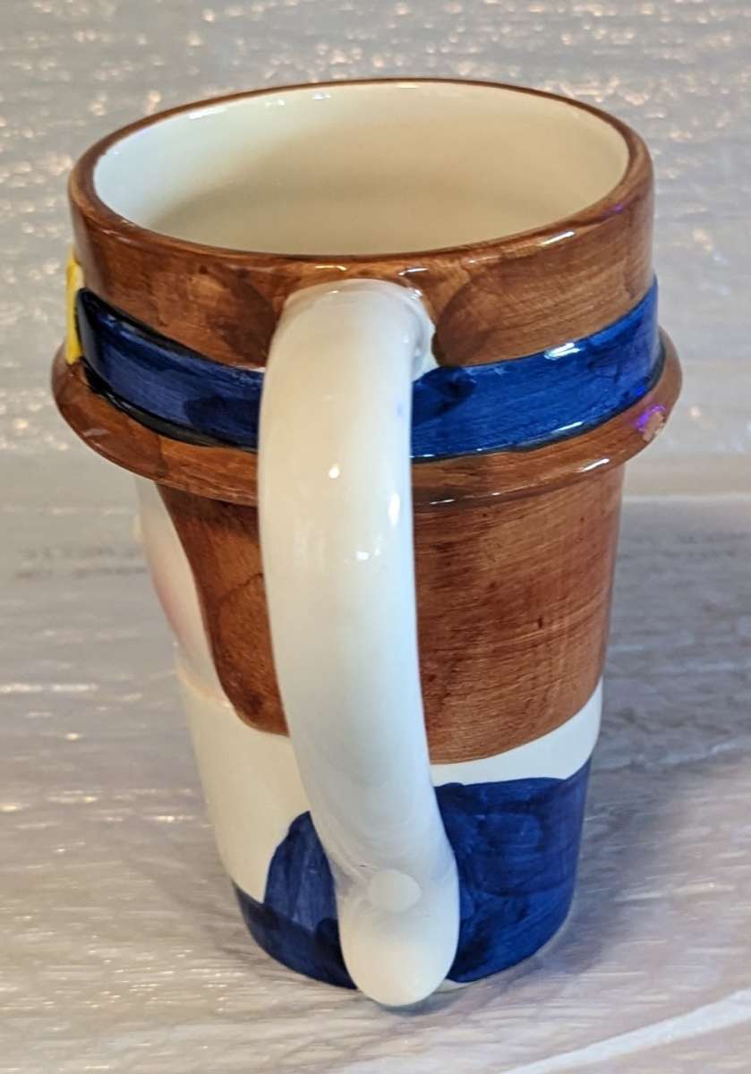 Rare Vintage WCL 3D Ceramic Thanksgiving Pilgrim Mug