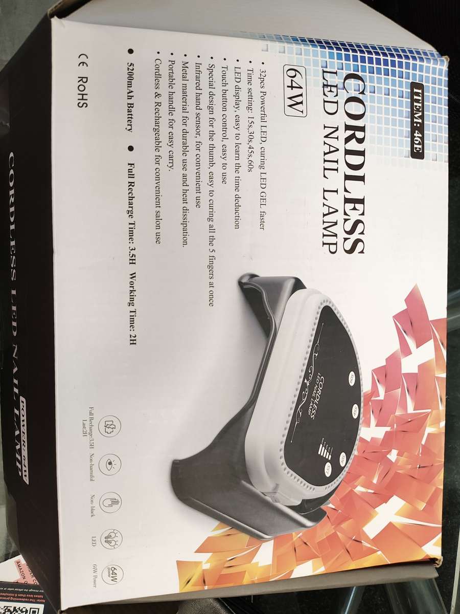 Cordless Led Nail Lamp 64W Pickup by buyer or delivery to an