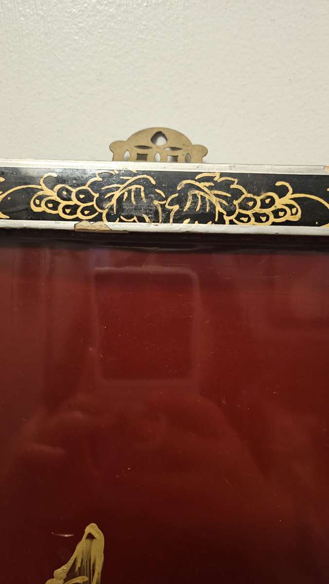 VINTAGE CHINESE MOTHER OF PEARL 3D ALBALONE SHELL ART