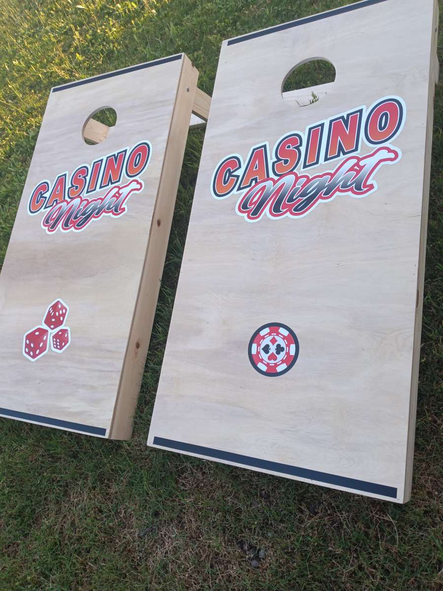 corn hole boards yard game