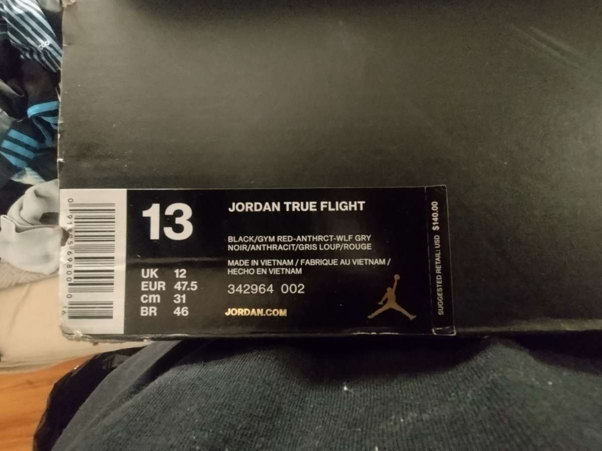 Size 13 Jordan True Flight