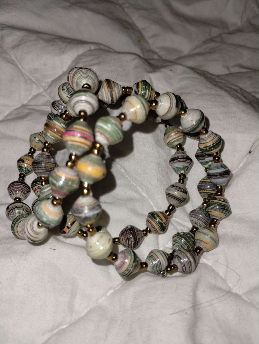 Beautiful beaded wrap around bracelet