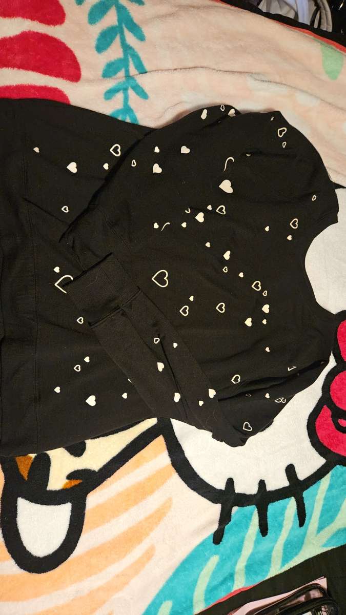 Womens Long Sleeve Heart Shirt