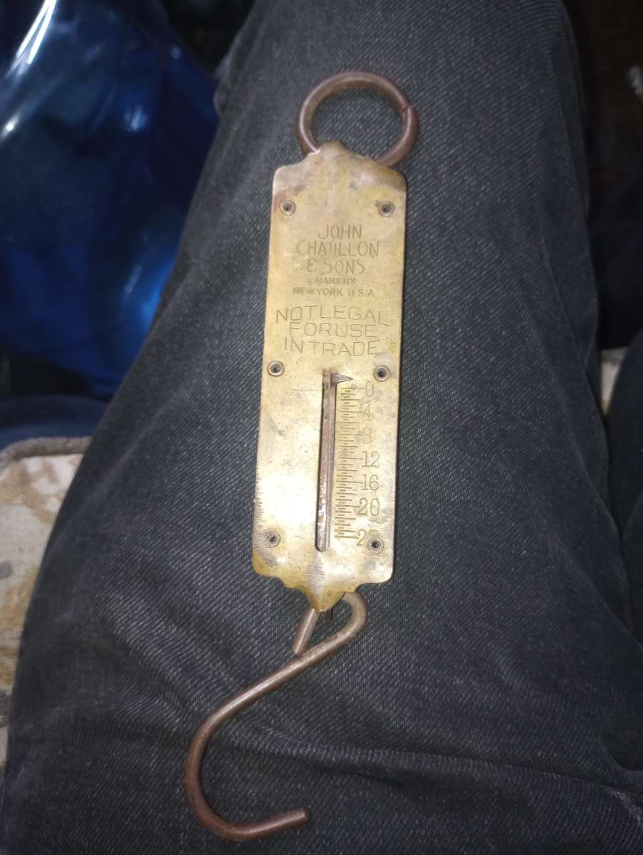 clickers fish scale Avon Liberty container with fluid