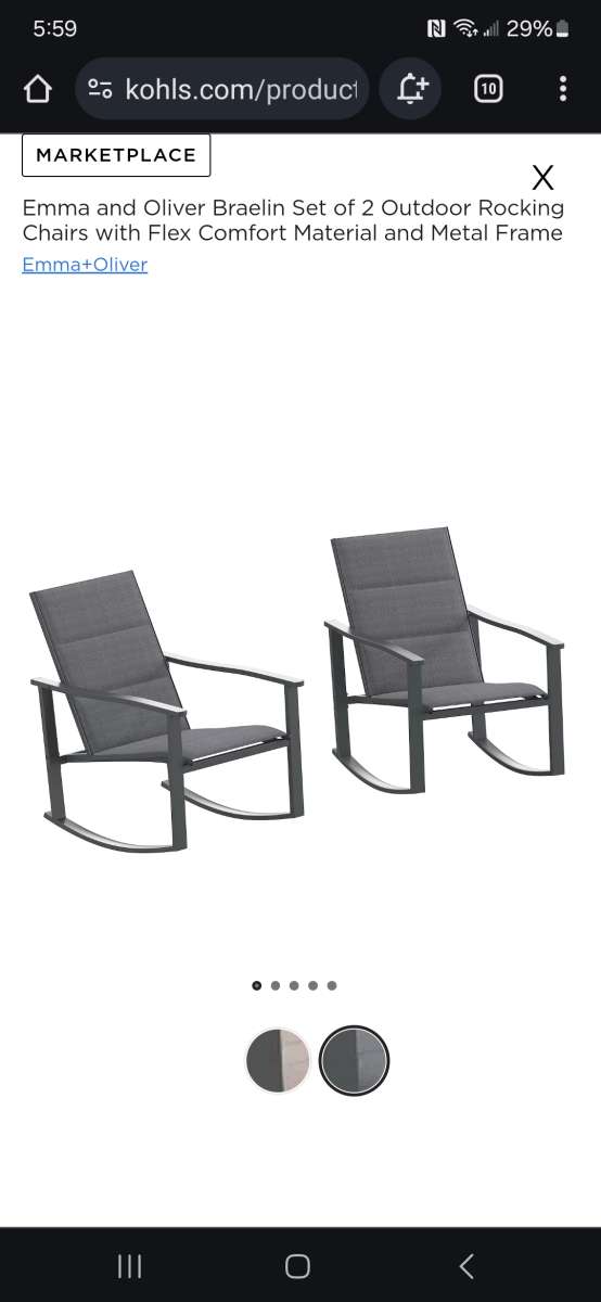 IndoorOutdoor rocking chairs
