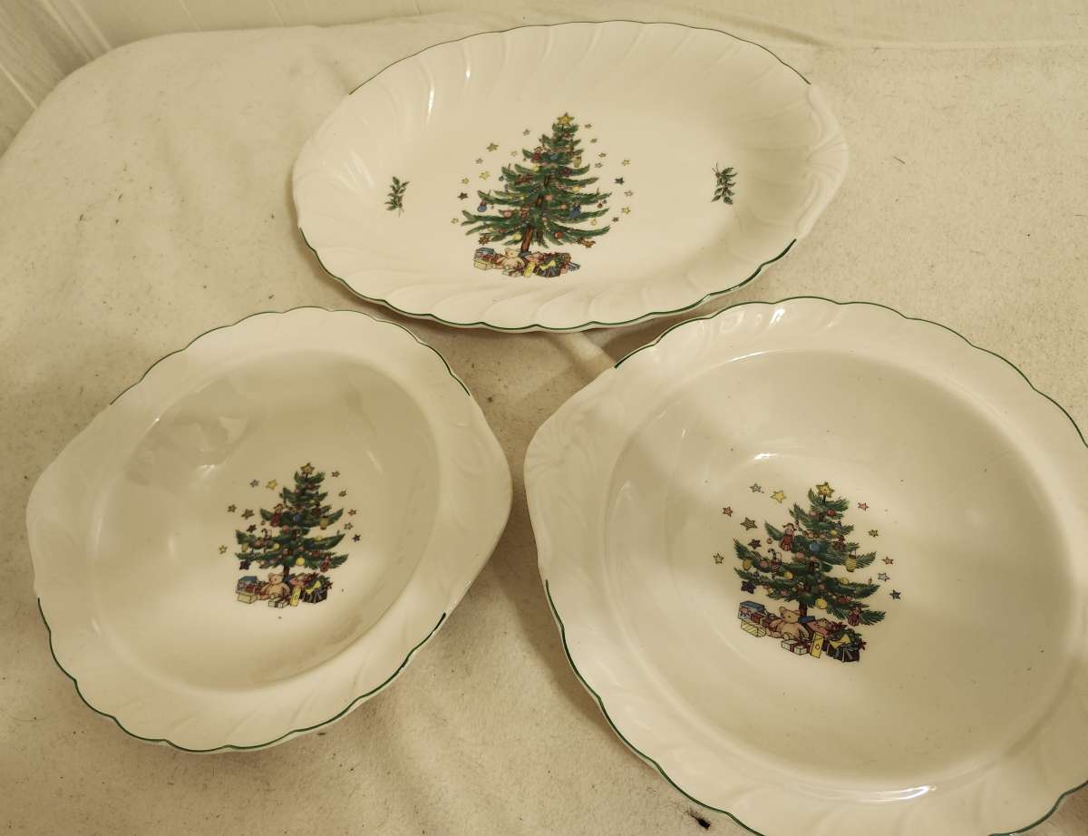 nikko brand dishwasher serving set three pieces