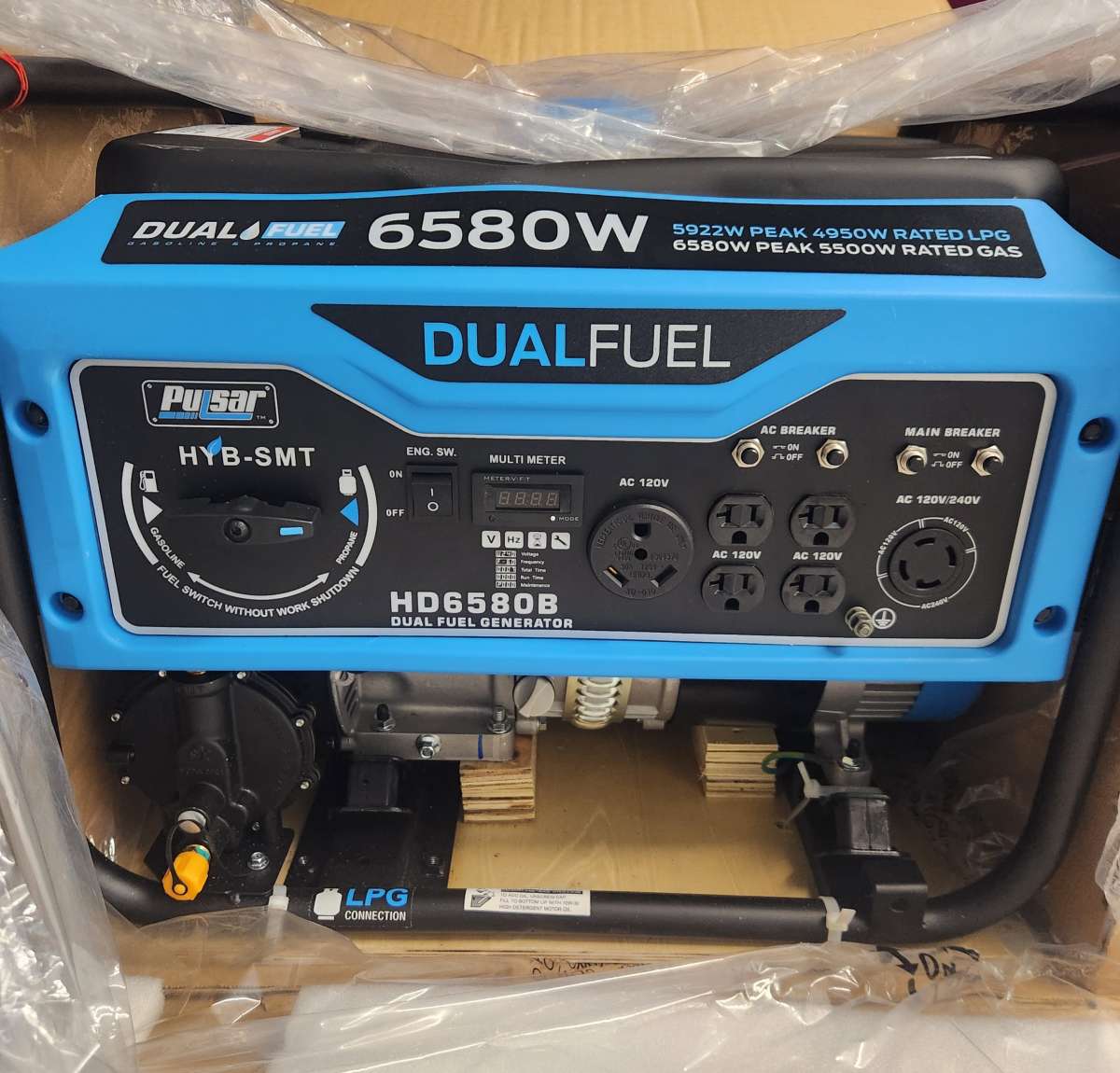 NEW Pulsar Generator 65805300 Watt Dual Fuel Gas AND Propane