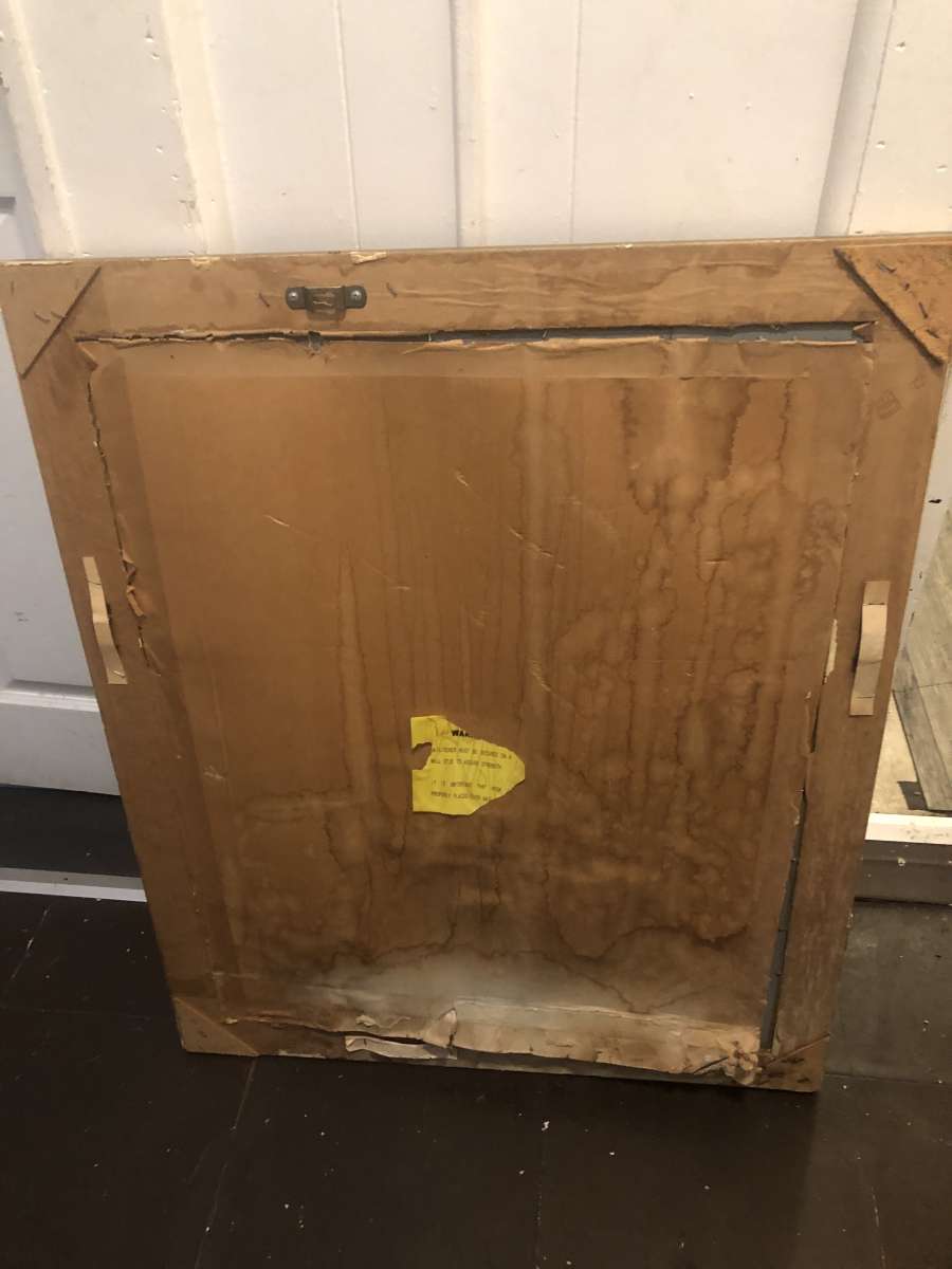 antique gold framed mirror