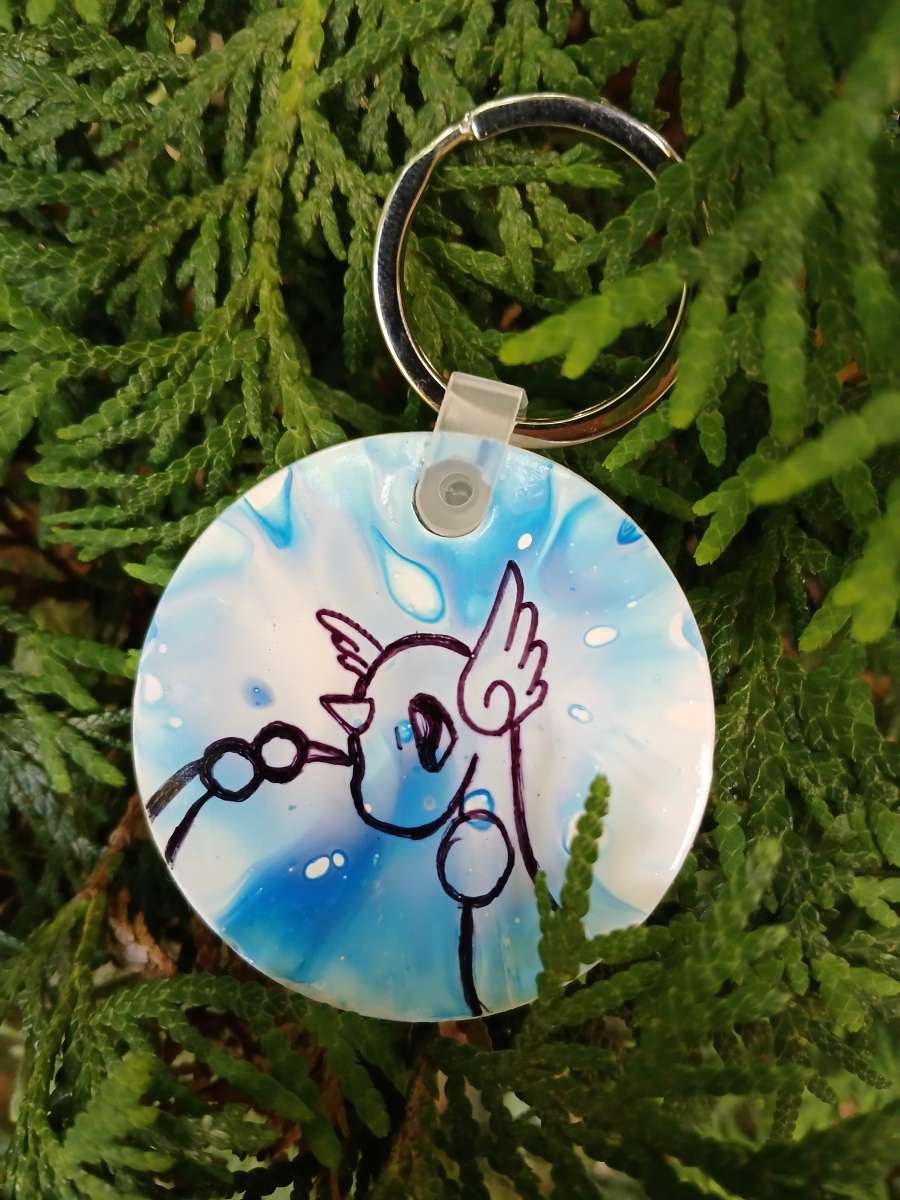 Dratini Pappy Pour Painted Pokemon Kaychain