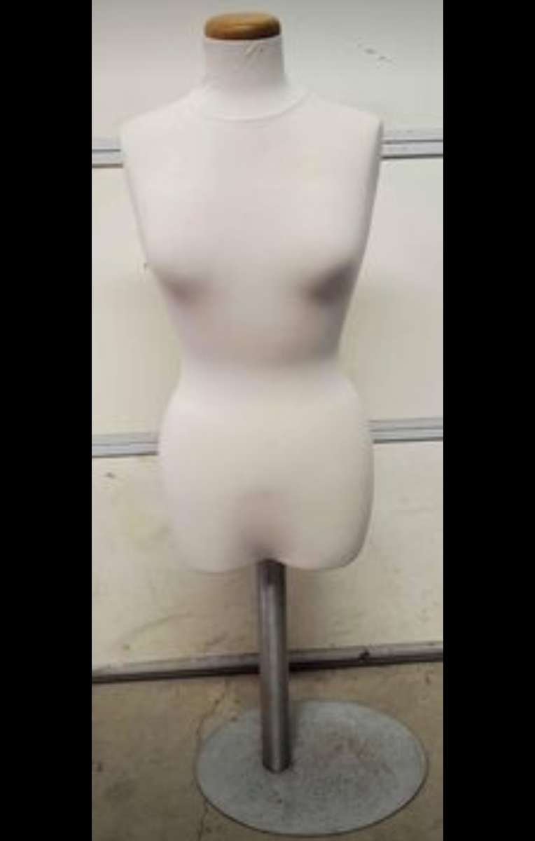 Mannequin On Base  Female  Adjustable Height  RRR Apparel
