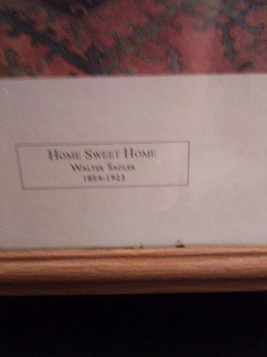 antique pitchure under glass