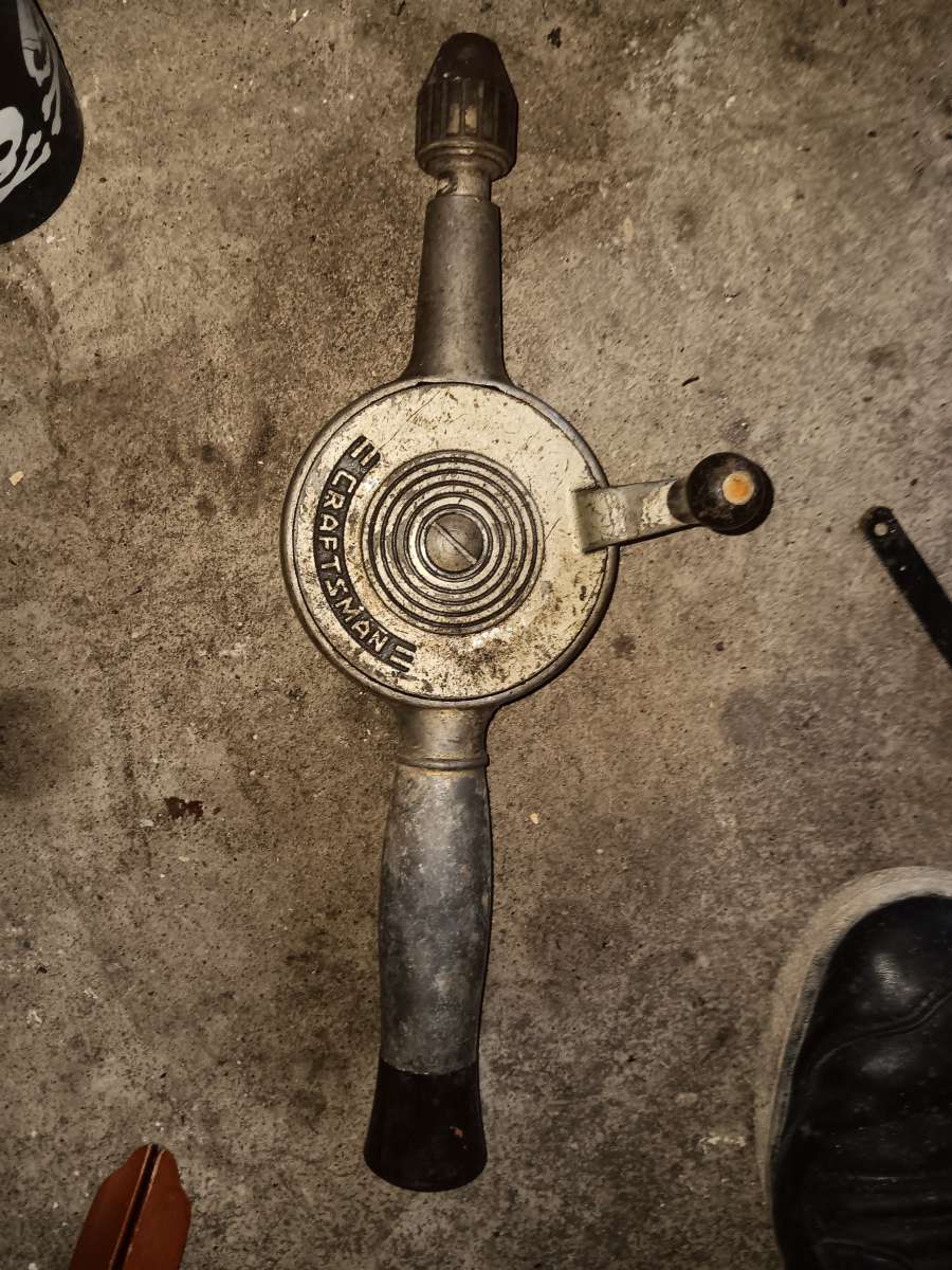 Vintage Craftsman manual hand drill