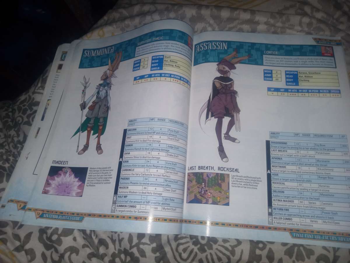Final Fantasy Tactics Advance guide Book