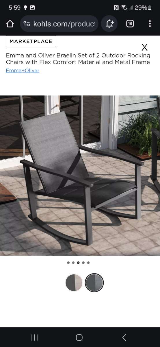 IndoorOutdoor rocking chairs