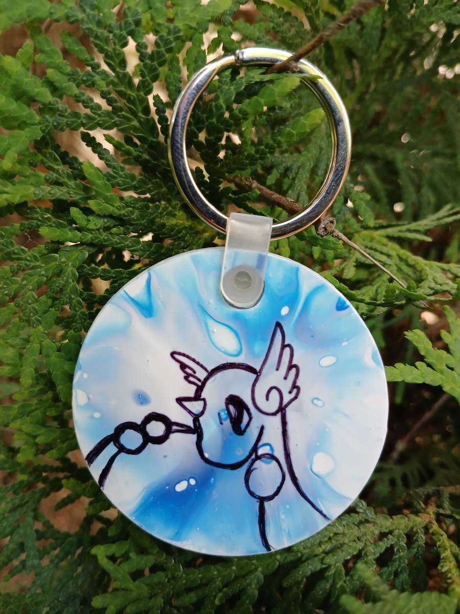 Dratini Pappy Pour Painted Pokemon Kaychain