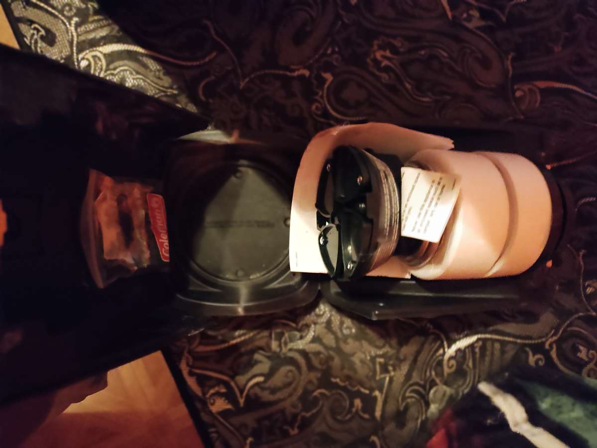 antique camping lamp