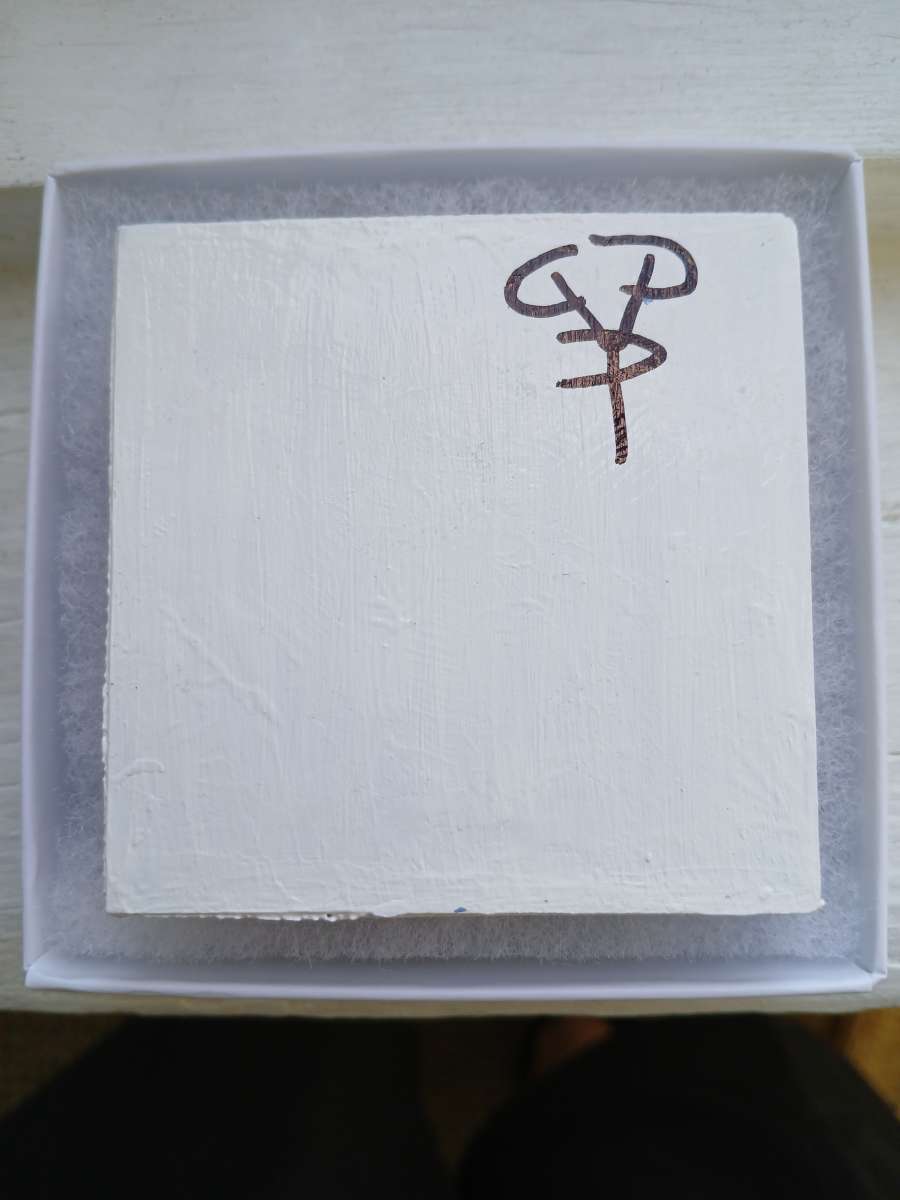 Orb Eruption Acrylic Pour Painted Magnetic Stretched Canvas