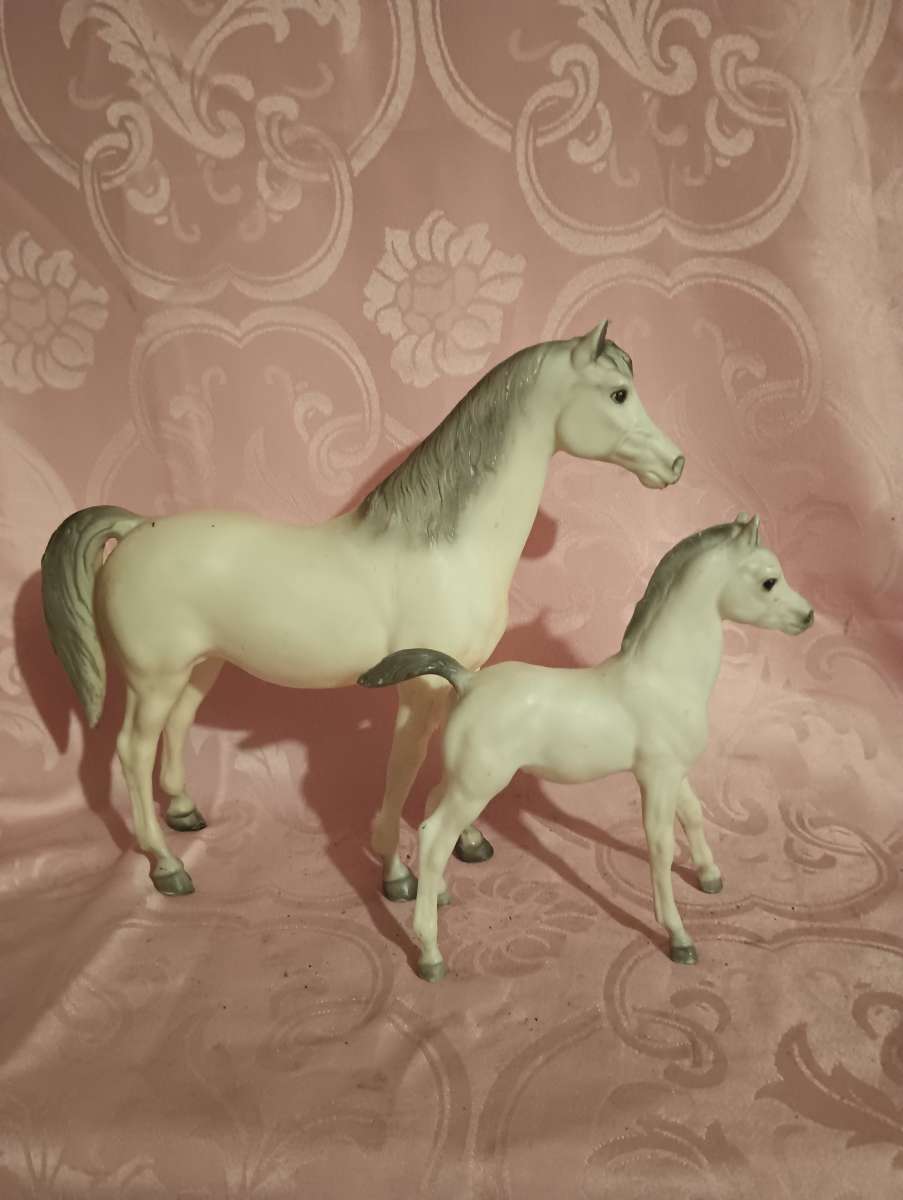 breyer Arabian mare and her foal