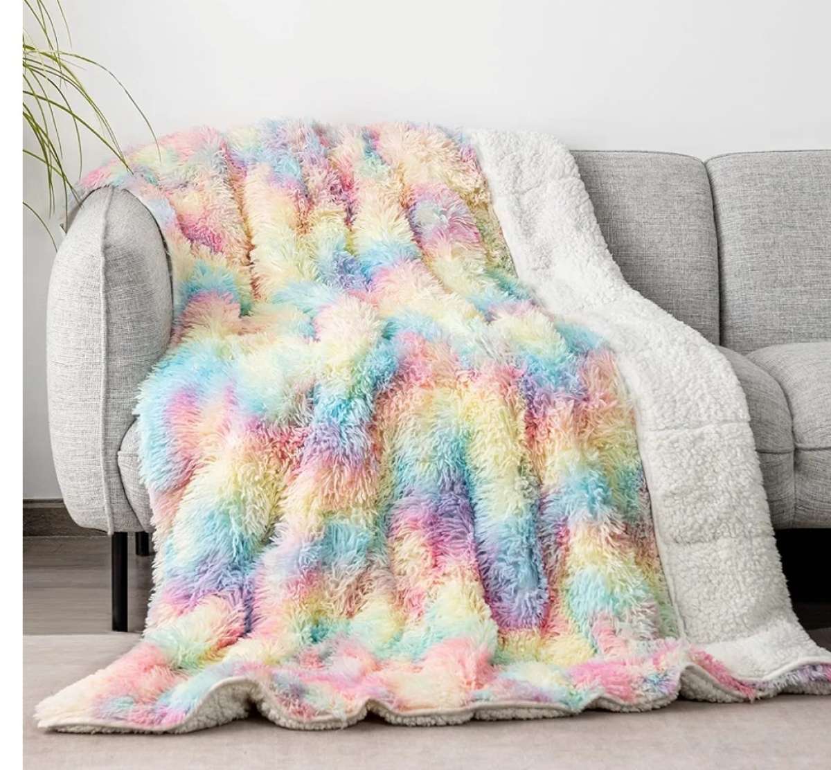 15 lbs rainbow weighted blanket make offer