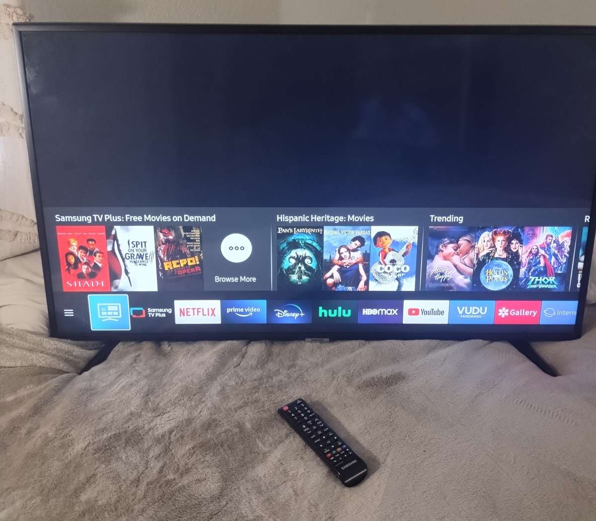 45 inch Roku TV with remote control