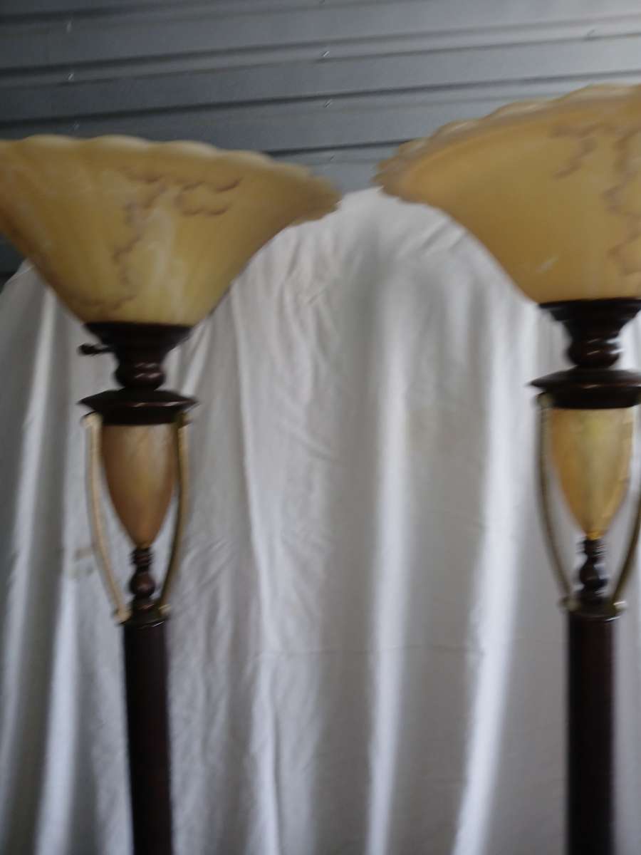 antique torchiere floor lamps