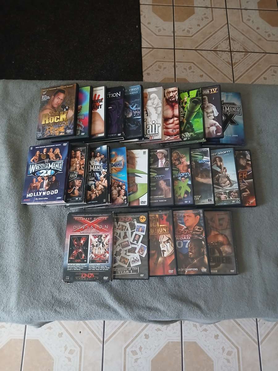 Lot Of 26 WWE And TNA Impact Wrestling DVDs