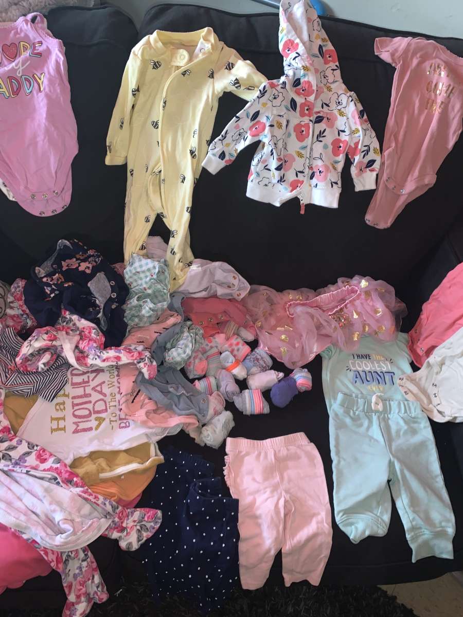 Newborn girls clothes baby girl items lots