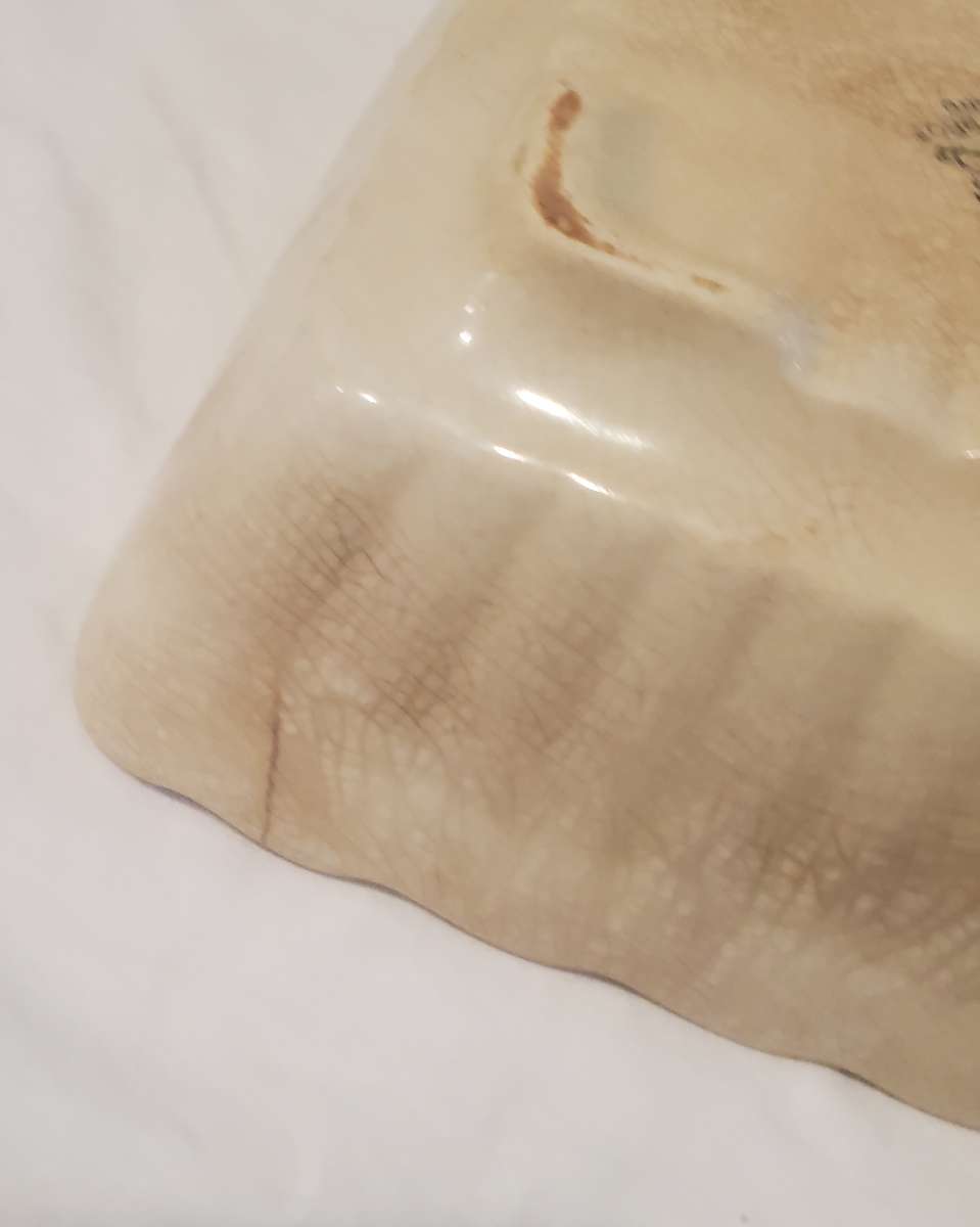 Vintage Brown Transferware Royal Ironstone China bowl Alfred