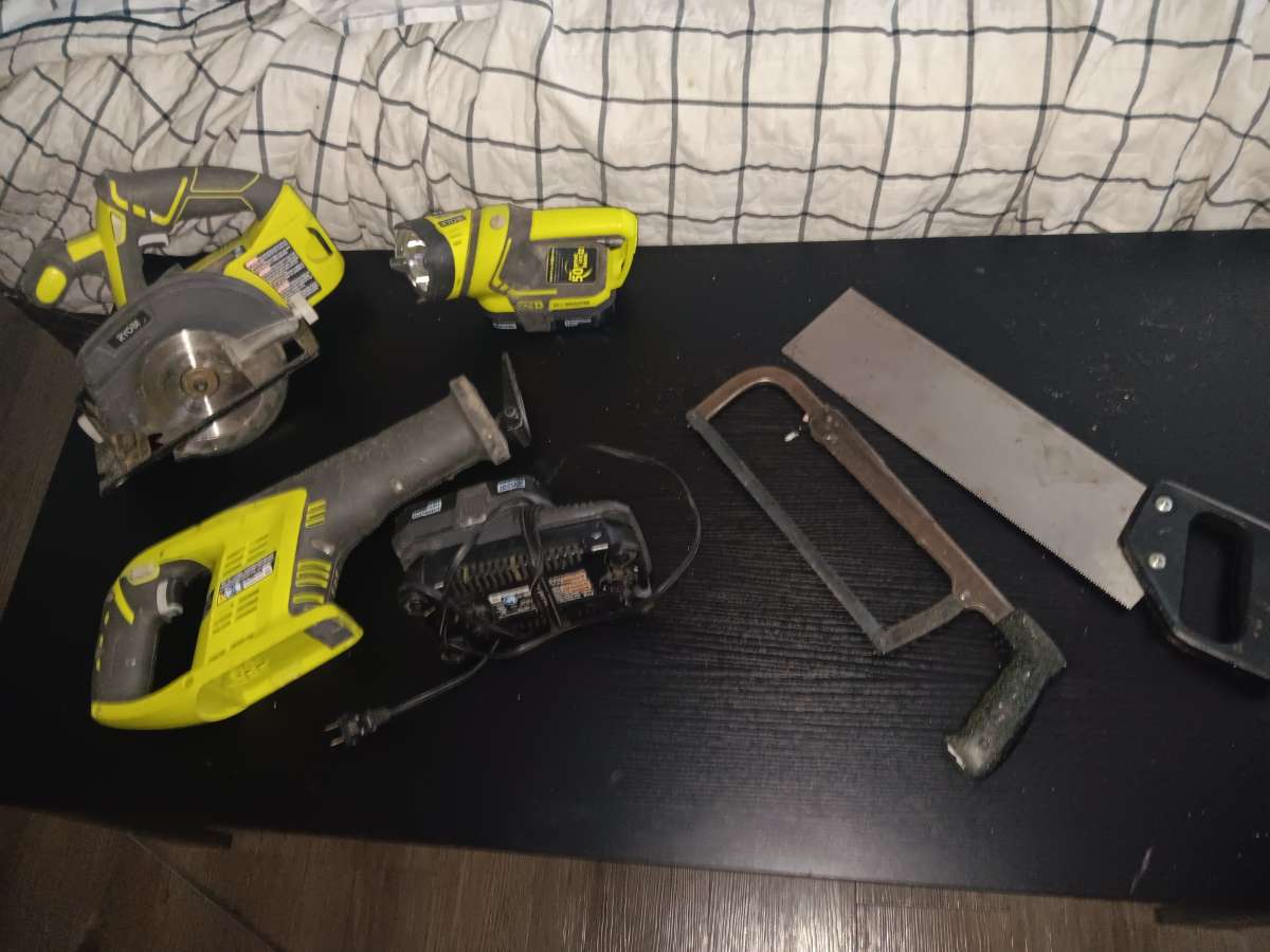 lots of tools and hardware