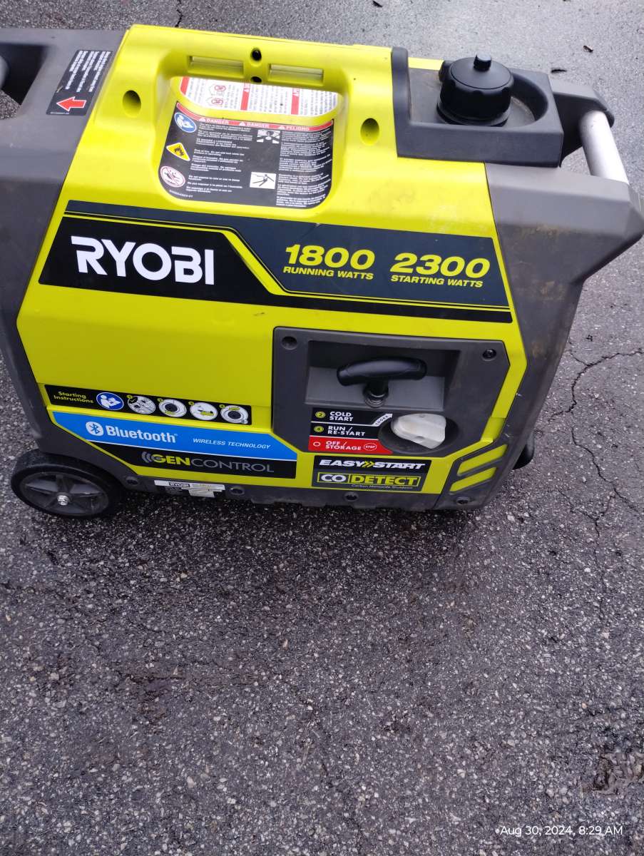 Ryobi 1800 running Watt 2300 starting Watts