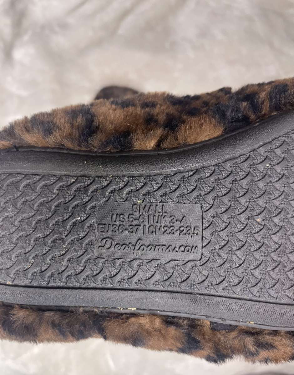 cheetah print slipper