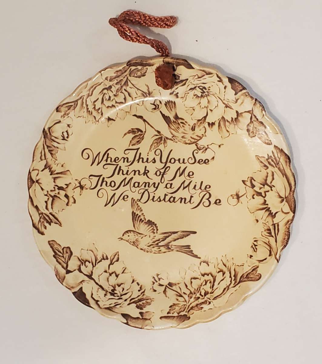 Antique Royal Crownford Ironstone Hanging Plate