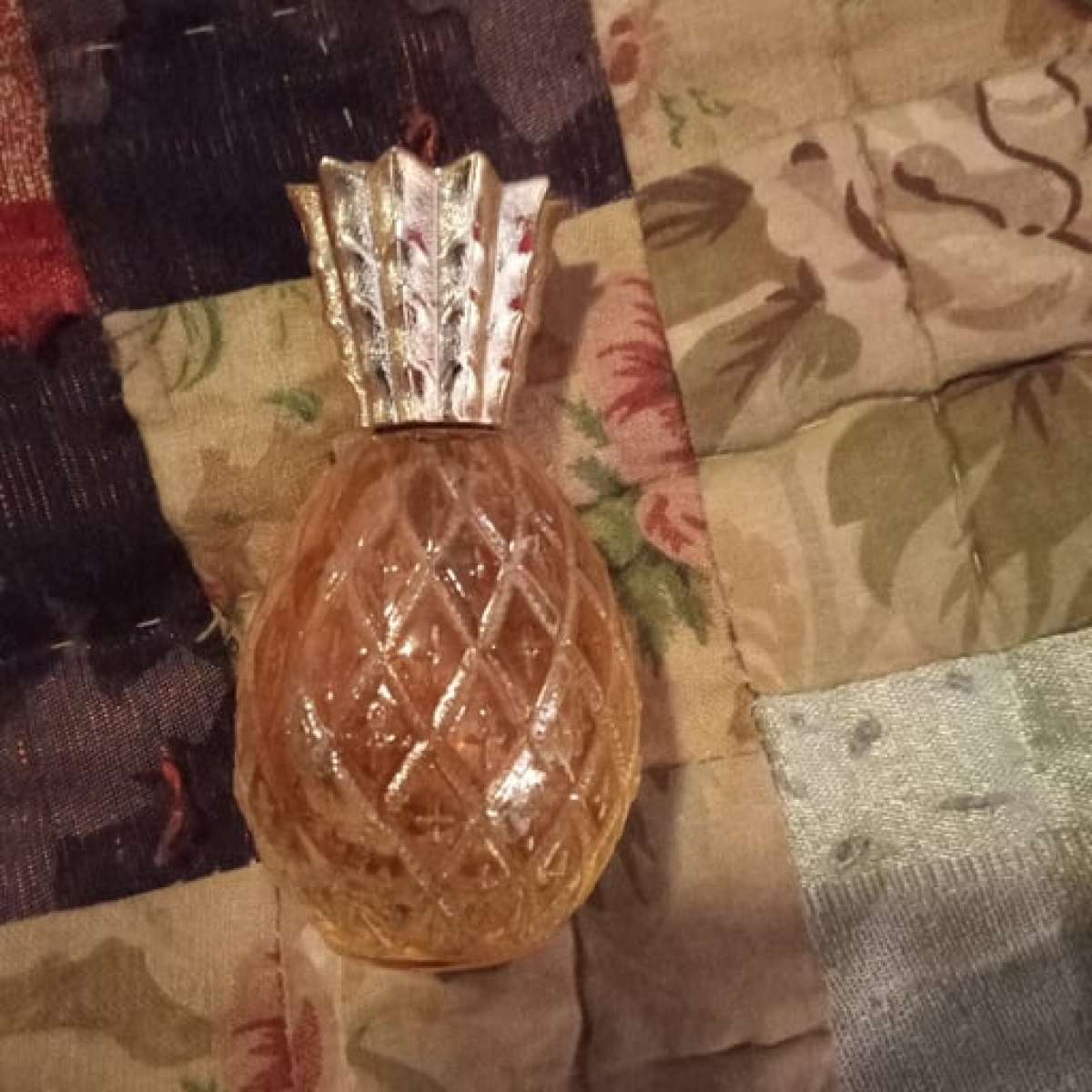 cute vintage pineapple perfume bottle