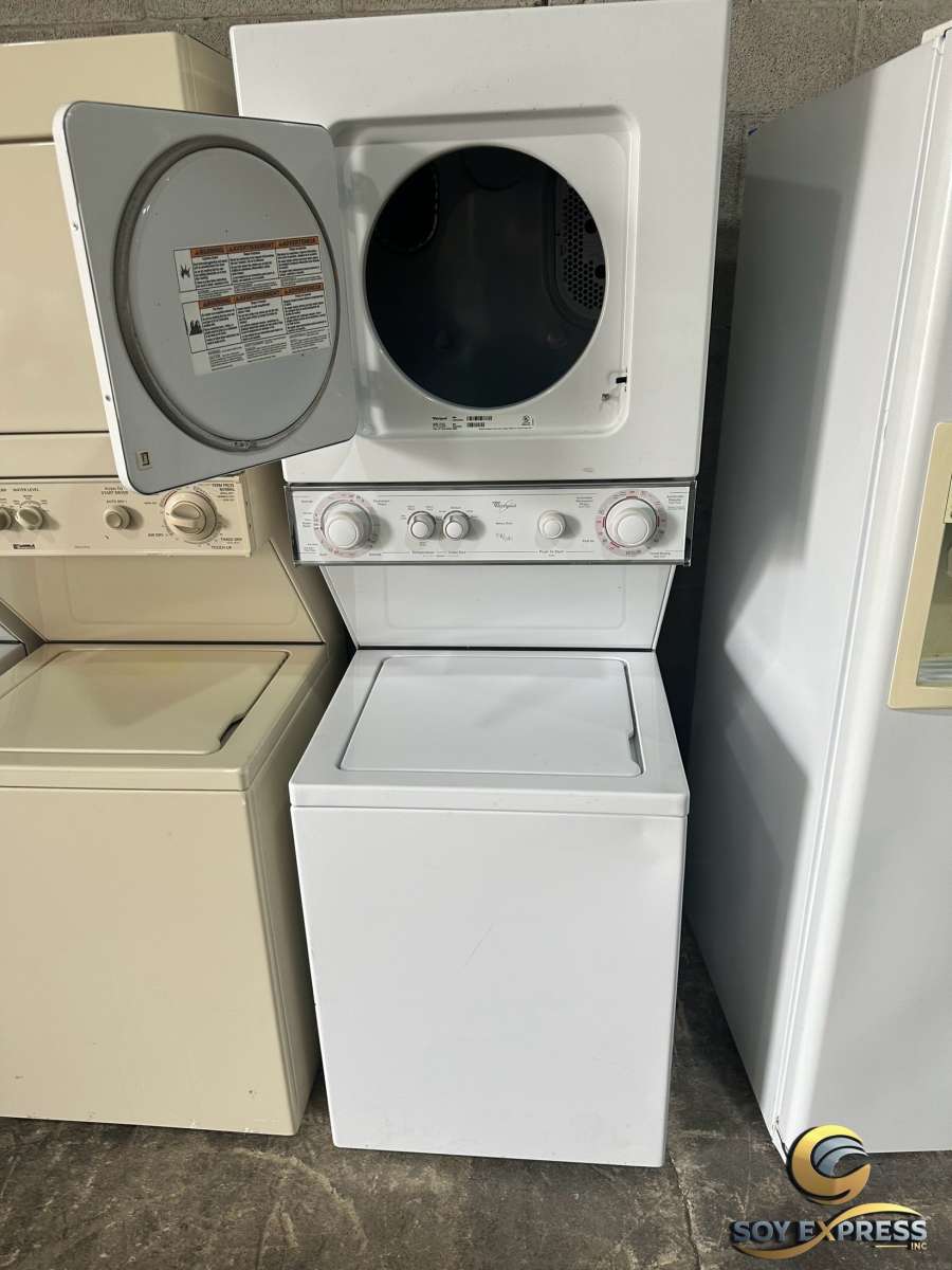 Whirlpool combo 24W washer and dryer stackable white color