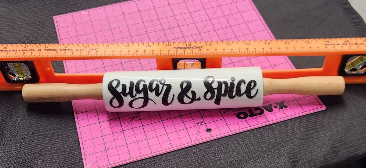 New 16 Inch Ceramic inscribed Sugar Spice Rolling Pin