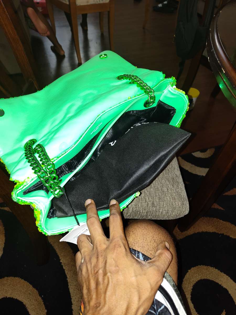 sequin XXL Kensington green made by Kurt Geiger