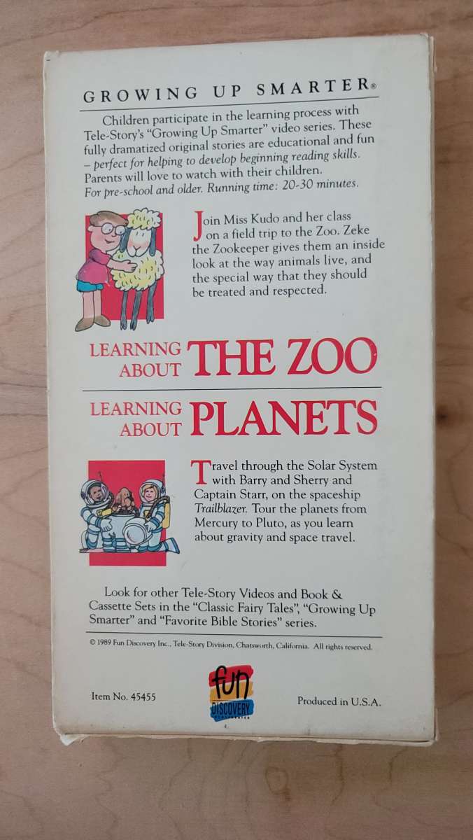 Learning About the ZooPlanets VHS movie cheap