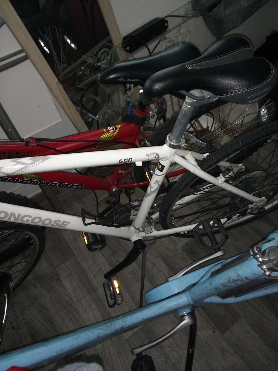 all white mongoose bike